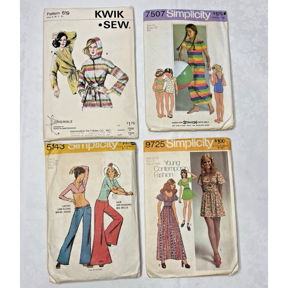 Simplicity Other - Simplicity and Kwik Sew Patterns Lot of 4